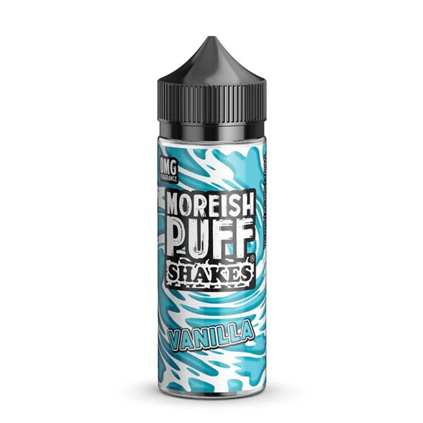 Moreish Puff Shakes E-Liquid vanilla shakes 100ml e-liquid on a white background - uk vape sales
