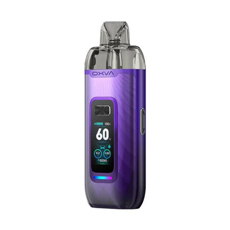 OXVA Vprime Vape Kit auroral purple pod kit on white background - UK Vape Sales