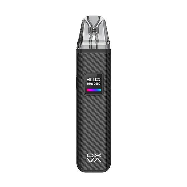 OXVA Xlim Pro Vape Kit black carbon pod kit on white background - UK Vape Sales