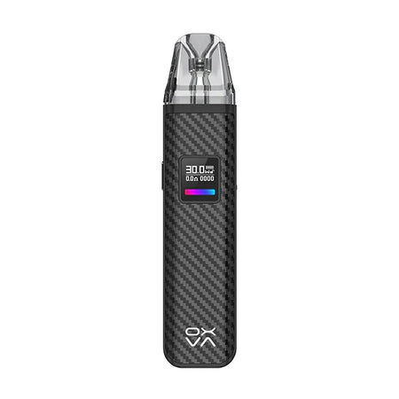 OXVA Xlim Pro Vape Kit black carbon pod kit on white background - UK Vape Sales