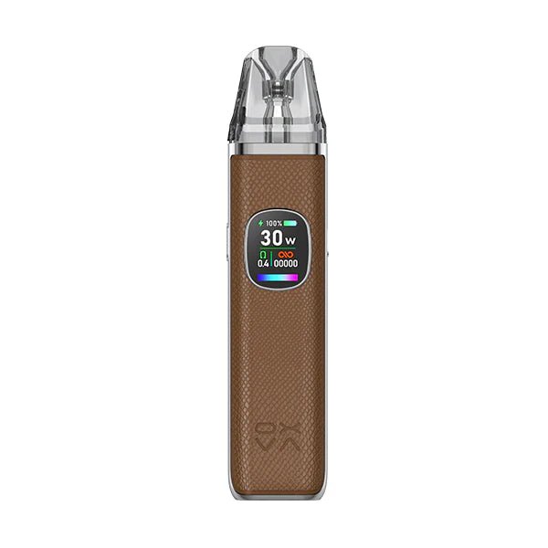 OXVA Xlim Pro 2 Vape Kit brown python pod kit on white background - UK Vape Sales