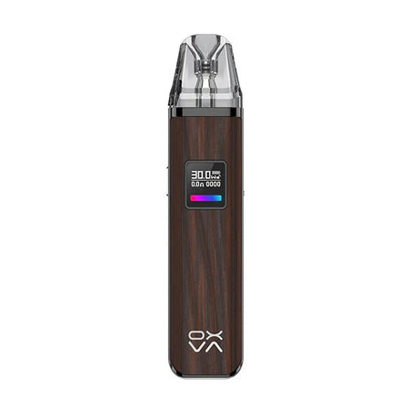 OXVA Xlim Pro Vape Kit brown wood pod kit on white background - UK Vape Sales