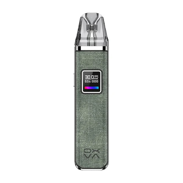 OXVA Xlim Pro Vape Kit denim green pod kit on white background - UK Vape Sales
