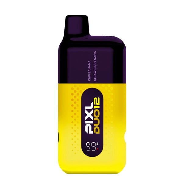 PIXL Duo 12 vape kit yellow edition device on a white background - uk vape sales