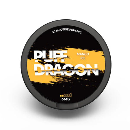 Puff Dragon Nicotine Pouches Mango Ice 6mg Nicotine Pouch - UK Vape Sales