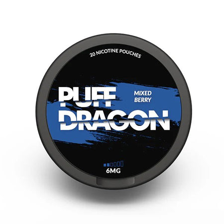 Puff Dragon Nicotine Pouches Mixed Berry 6mg Nicotine Pouch - UK Vape Sales