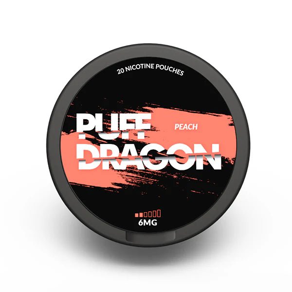 Puff Dragon Nicotine Pouches Peach 6mg Nicotine Pouch - UK Vape Sales