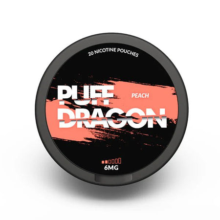 Puff Dragon Nicotine Pouches Peach 6mg Nicotine Pouch - UK Vape Sales