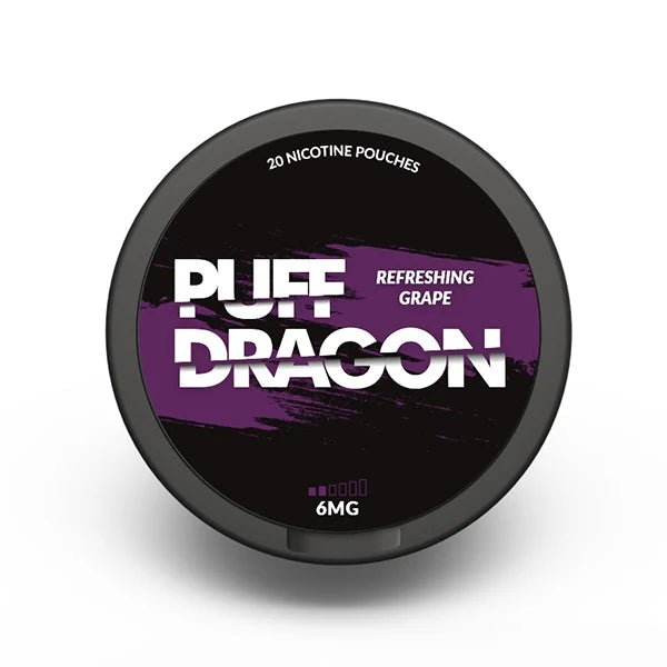Puff Dragon Nicotine Pouches Refreshing Grape 6mg Nicotine Pouch - UK Vape Sales