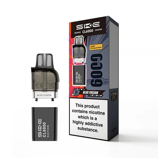 SKE CL6000 Refill Pods blue fusion pod with packaging on a white background - uk vape sales