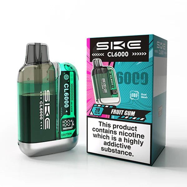 SKE CL6000 vape kit fruit gum device and packaging on a white background - uk vape sales