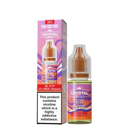 SKE Nic Salts fizzy cherry 10ml nic salt bottle with packaging on white background - uk vape sale