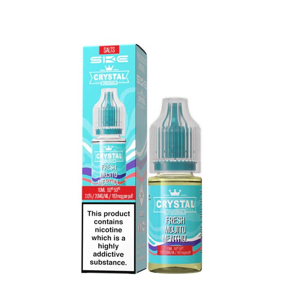 SKE Nic Salts fresh mojito menthol 10ml nic salt bottle with packaging on white background - uk vape sale