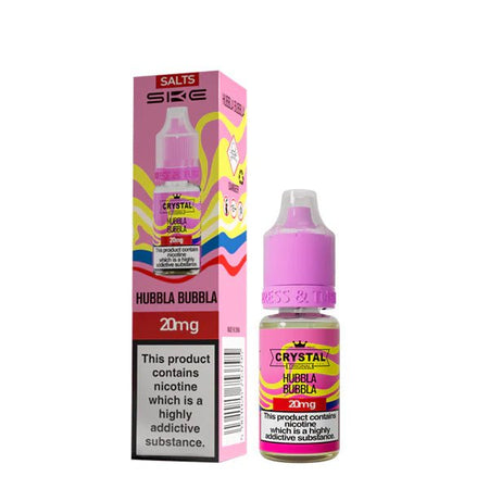 SKE Nic Salts hubbla bubbla 10ml nic salt bottle with packaging on white background - uk vape sale