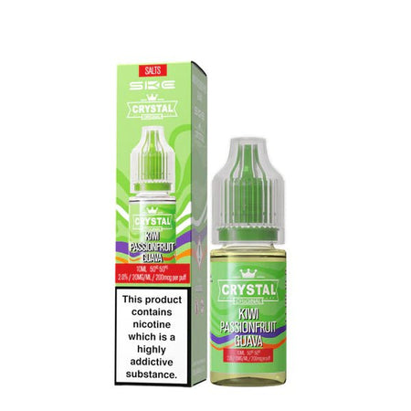 SKE Nic Salts kiwi passionfruit guava 10ml nic salt bottle with packaging on white background - uk vape sale