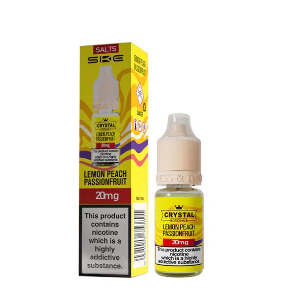 SKE Nic Salts lemon peach passionfruit 10ml nic salt bottle with packaging on white background - uk vape sale
