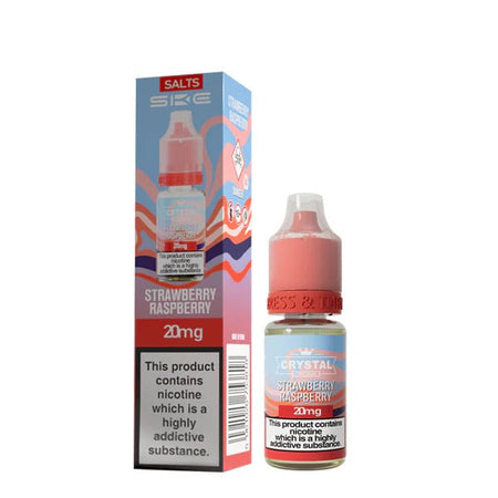 SKE Nic Salts strawberry raspberry 10ml nic salt bottle with packaging on white background - uk vape sale