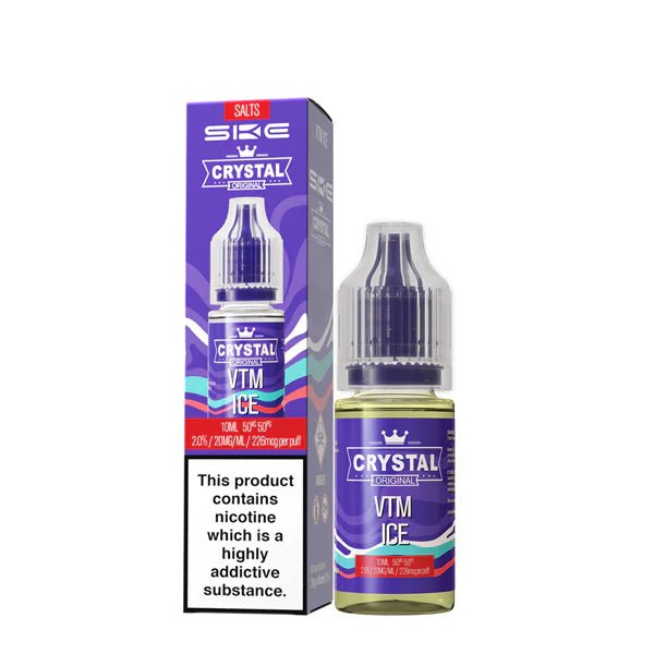 SKE Nic Salts vtm ice 10ml nic salt bottle with packaging on white background - uk vape sale
