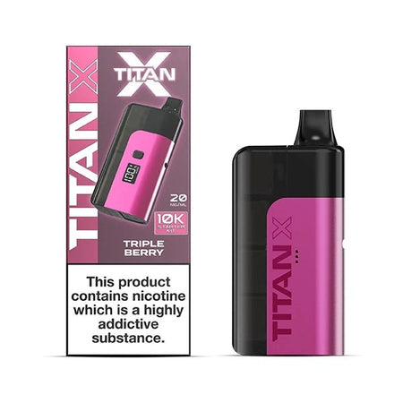Titan X vape kit watermelon ice device and packaging on a white background - uk vape sales