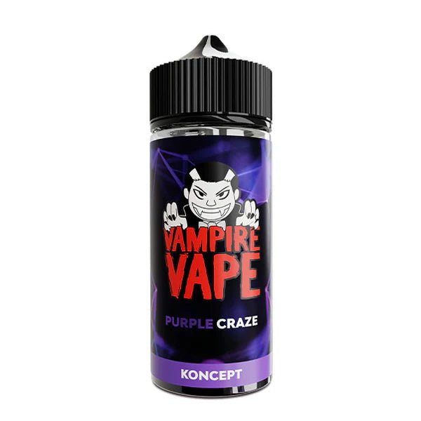 Vampire Vape Koncept E-Liquid purple craze 100ml e-liquid bottle on a white background - uk vape sales