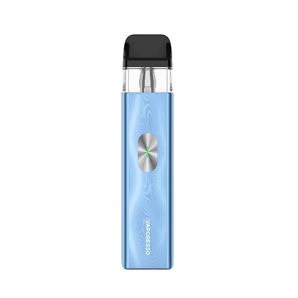 Vaporesso Xros 4 Mini Vape Kit Ice Blue pod Kit On White Background - UK Vape Sales