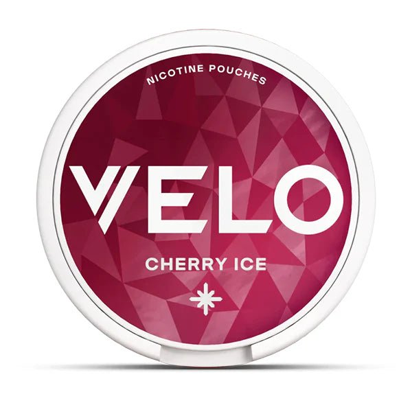 VELO Nicotine Pouches Cherry Ice Nicotine Pouch On White Background - UK Vape Sales