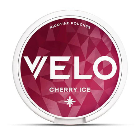 VELO Nicotine Pouches Cherry Ice Nicotine Pouch On White Background - UK Vape Sales