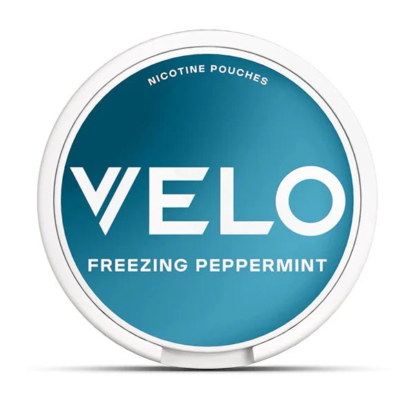 VELO Nicotine Pouches Freezing Peppermint Nicotine Pouch On White Background - UK Vape Sales