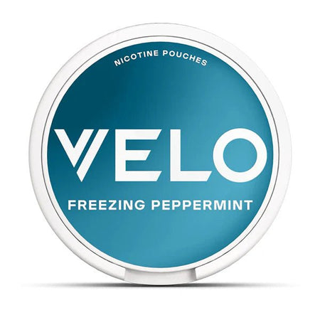 VELO Nicotine Pouches Freezing Peppermint Nicotine Pouch On White Background - UK Vape Sales