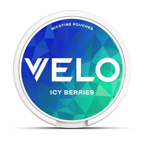 VELO Nicotine Pouches Icy Berries Nicotine Pouch On White Background - UK Vape Sales