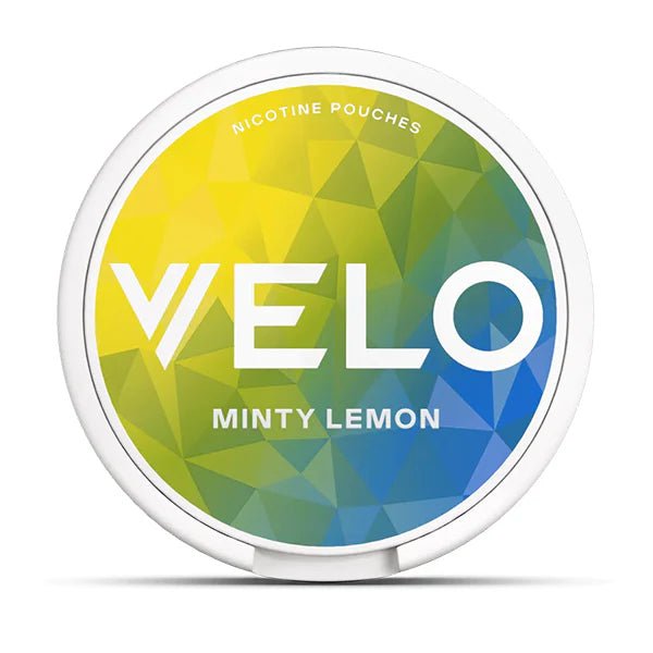 VELO Nicotine Pouches Minty Lemon Nicotine Pouch On White Background - UK Vape Sales