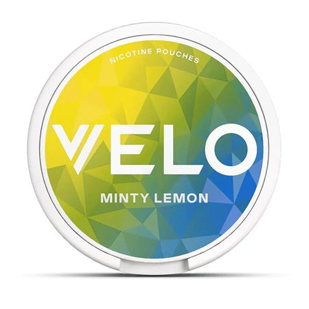 VELO Nicotine Pouches Minty Lemon Nicotine Pouch On White Background - UK Vape Sales