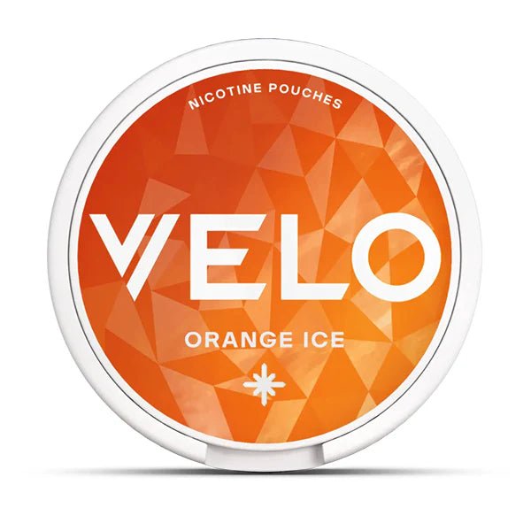 VELO Nicotine Pouches Orange Ice Nicotine Pouch On White Background - UK Vape Sales
