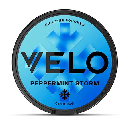 VELO Nicotine Pouches Peppermint Storm Nicotine Pouch On White Background - UK Vape Sales