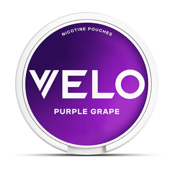 VELO Nicotine Pouches Purple Green Nicotine Pouch On White Background - UK Vape Sales