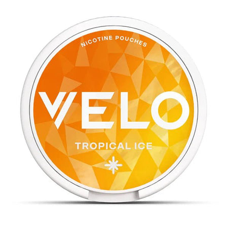 VELO Nicotine Pouches Tropical Ice Nicotine Pouch On White Background- UK Vape Sales
