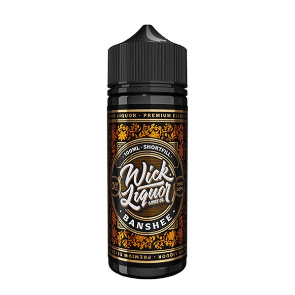 Wick Liquor E-Liquid banshee 100ml shortfill bottle on a white background - uk vape sales