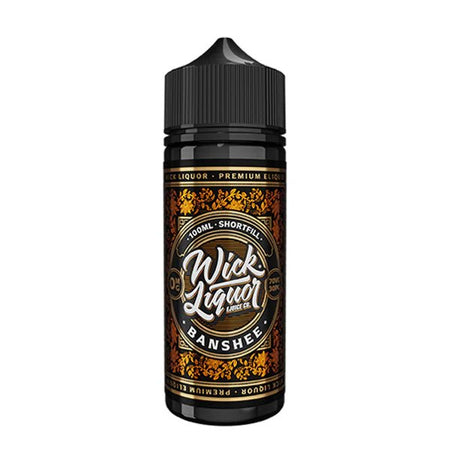 Wick Liquor E-Liquid banshee 100ml shortfill bottle on a white background - uk vape sales