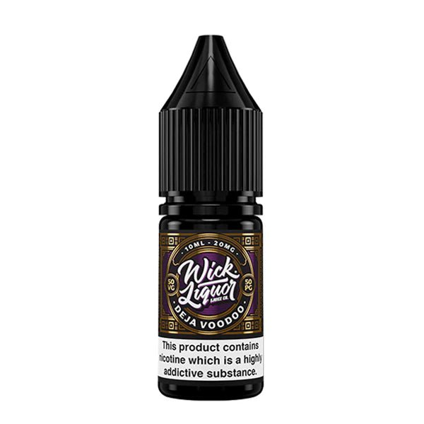 Wick Liquor Nic Salts deja voodoo 10ml nic salt bottle on white background - uk vape sales