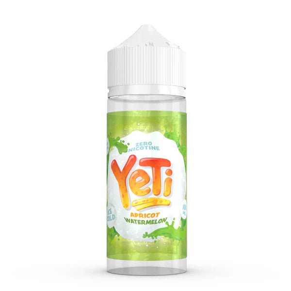 Yeti Original E-Liquid apricot watermelon 100ml shortfill bottle on a white background - uk vape sales