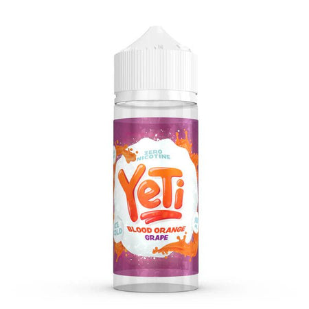 Yeti Original E-Liquid blood orange grape 100ml shortfill bottle on a white background - uk vape sales