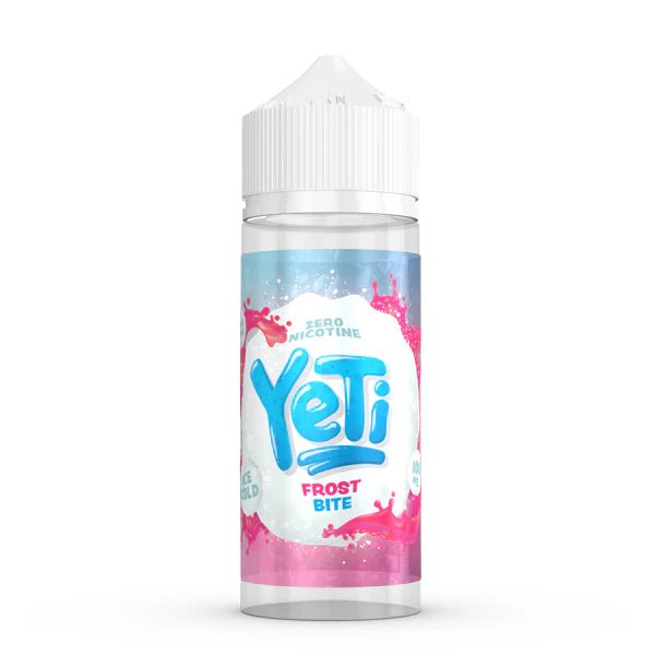Yeti Original E-Liquid frost bite 100ml shortfill bottle on a white background - uk vape sales