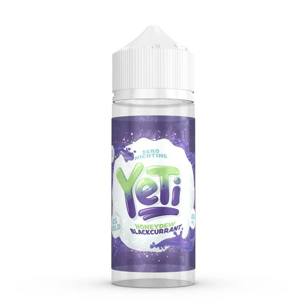 Yeti Original E-Liquid honeydew blackcurrant 100ml shortfill bottle on a white background - uk vape sales