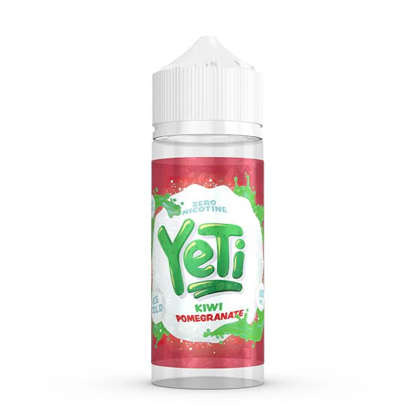 Yeti Original E-Liquid kiwi pomegranate 100ml shortfill bottle on a white background - uk vape sales