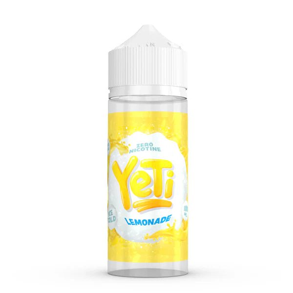 Yeti Original E-Liquid lemonade 100ml shortfill bottle on a white background - uk vape sales