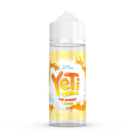 Yeti Original E-Liquid orange lemon 100ml shortfill bottle on a white background - uk vape sales