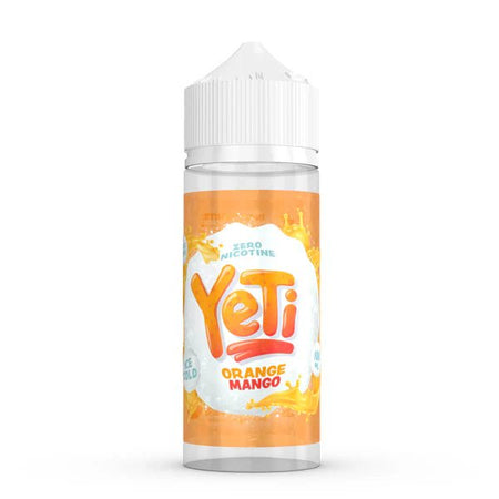 Yeti Original E-Liquid orange mango 100ml shortfill bottle on a white background - uk vape sales