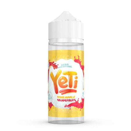 Yeti Original E-Liquid pineapple grapefruit 100ml shortfill bottle on a white background - uk vape sales