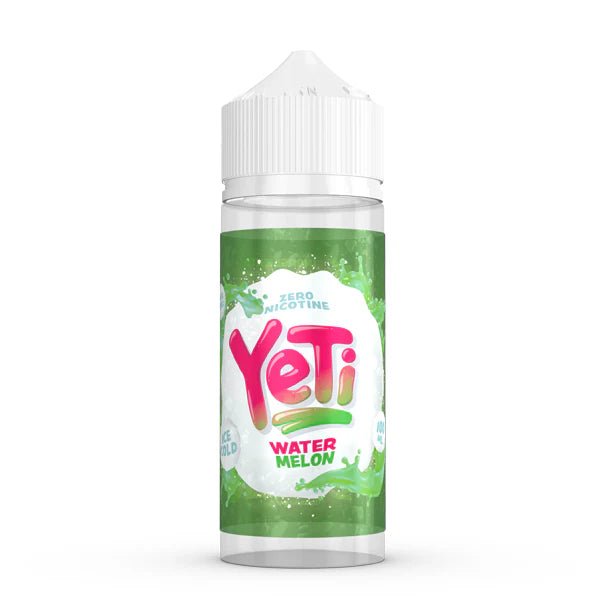 Yeti Original E-Liquid watermelon 100ml shortfill bottle on a white background - uk vape sales