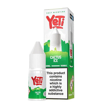 Yeti Summit Nic Salts cactus ice 10ml nic salt bottle and packaging on white background - uk vape sales